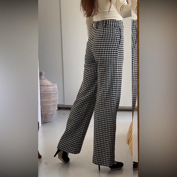 Wide Leg Vintage Wool Houndsooth black and white - Picture 10 of 10